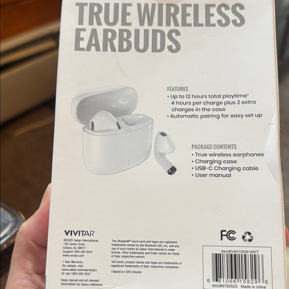 True Wireless Earbuds - White - Picture 2 of 2